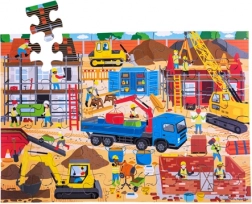 Bodenpuzzle Baustelle 48 Teile