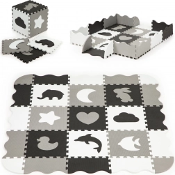 Schaummatte ECOTOYS mit Zaun und Pool aus 25 Teilen