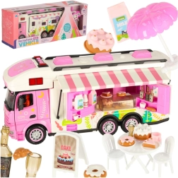 Rosa ferngesteuertes Wohnmobil mit Zubehör