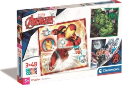 Puzzle-Set 3×48 Teile MARVEL AVENGERS CLEMENTONI