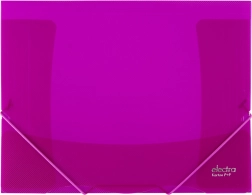 Mappe mit Gummiband Electra rosa A4