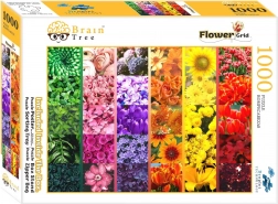 Puzzle BRAIN TREE Blumen-Gitter 1000 Teile
