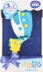 Interaktive blaue Batterienschlüssel für die Kleinsten