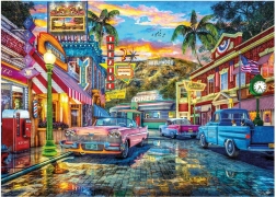 Puzzle HOLLYWOOD – Retro-Straße, 3000 Teile