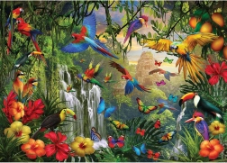 Eurographics Puzzle Tropisches Vogelparadies XL