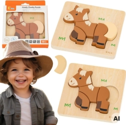 Holzpuzzle Viga Mein Freund, das Pferd