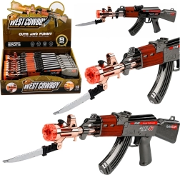Unterhaltsames AK-47-Spielgewehr mit Batteriebetrieb, Licht, Sound und Dampfeffekt