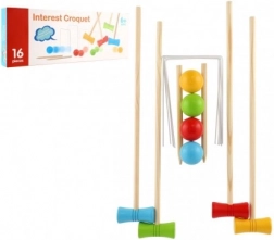 Buntes Holzkrocket für Kinder in der Box