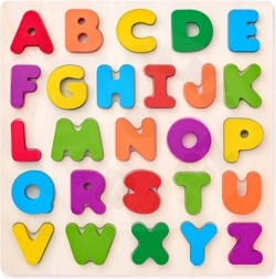 WOODYLAND Puzzle ABC-Buchstaben auf einer Tafel