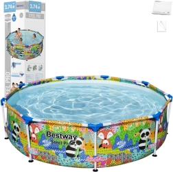 Bunter Kinderrahmenpool BESTWAY 274 × 66 cm