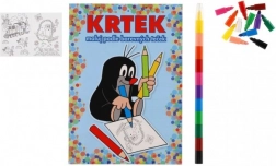 Malbuch KRTEK A5 – nach Farbpunkten malen mit Wachsmalstiften, 11 Stück im Beutel