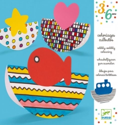 Djeco 3D Schaukel-Malvorlagen für Kinder