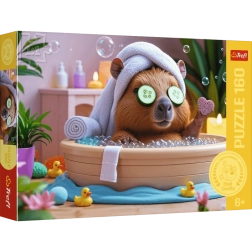 Trefl Puzzle Kapybara im Spa 160 Teile