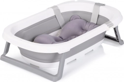 Faltbare Babybadewanne mit Badeauflage Grey