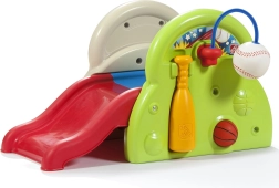 STEP2 Spielzentrum für Kinder mit Rutsche, Basketball und Baseball