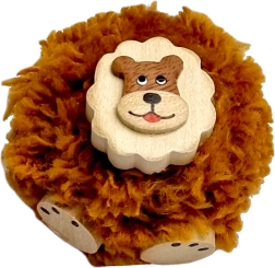 2KIDS TOYS Holzmagnet mit Pompon – Löwe