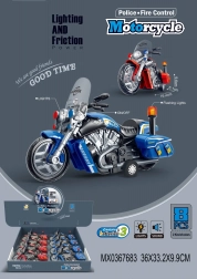 Motorrad mit Licht- und Soundeffekten