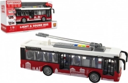 Stadtbus mit Licht und Sound 1:16, Schwungrad, 28 cm