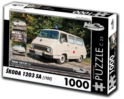 Puzzle Retro-Autos Škoda 1203 SA 1000 Teile