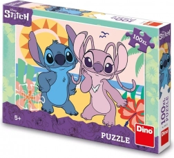 Dino Puzzle Stitch am Strand 100 XL Teile
