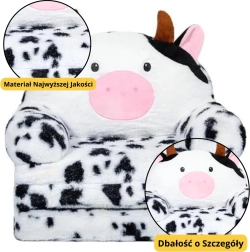 Kinder Klappstuhl Kuh 3-stufig in schwarz-weiß