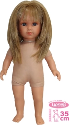 Llorens Elena realistische Puppe mit weichem Stoffkörper 35 cm