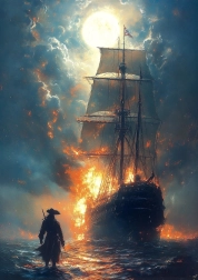 Puzzle mit Flammen 1000 Teile