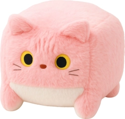 Rosa Plüschfreund in Würfelform