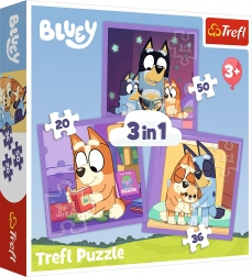 Puzzle TREFL Treffen Sie Bluey 3-in-1