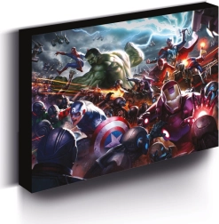 Leuchtendes LED-Bild MARVEL 30 × 40 cm