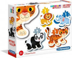Mein erstes Puzzle Safari 4-in-1 (2–5 Teile) CLEMENTONI