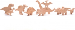 Set aus Holz-Dinosauriern Bajo 10 Stk