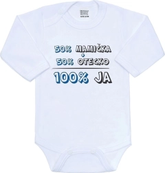 New Baby Babybody 50% Mama + 50% Papa - 100% ich blau