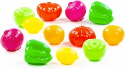 Lebensmittel-Set aus der Natur – Obst und Gemüse 6 cm, 12 Stk.