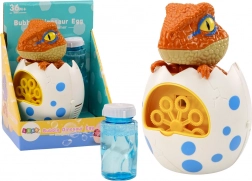 Dino-Seifenblasenmaschine im Ei mit Füllung