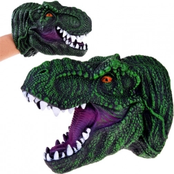 Gummi-Handpuppe T‑Rex – realistisch gestalteter Dinosaurierkopf 19 cm