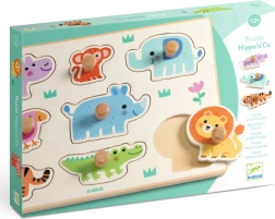 Djeco Einlegepuzzle Dschungeltiere