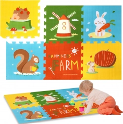 Humbi Schaumstoff-Puzzlematte 1,5 cm XXL Tiere, 6 Teile, 165 × 112 cm