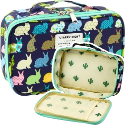 Schulmäppchen-Organizer mit Tasche blau