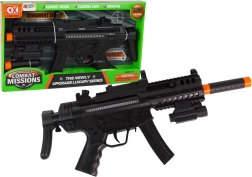 Großes Maschinengewehr mit Batterie Licht Sound Vibration