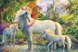 Puzzle Einhorn mit Jungen 200 Teile