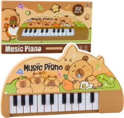 Mini-Kinderklavier mit Capybara, 22 Tasten