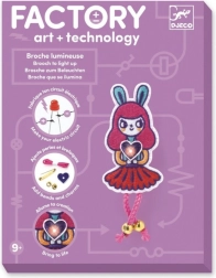 Leuchtende Brosche Häschen Mädchen DJECO