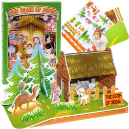 3D-Puzzle Krippenstall, 25 Teile