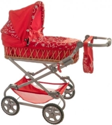 Tiefer geflochtener Puppenwagen Monika 90 × 40 × 70 cm