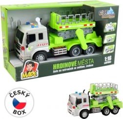 MaDe Auto mit Plattform und Schwungrad mit Licht und Ton