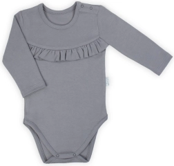 Baby-Body mit langem Ärmel Nicol Sara grau