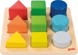 Goki Spielzeug zum Formen- und Farbenlernen aus Holz