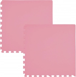 Schaumstoffmatte HUMBI 120 × 60 cm, wasserdichtes Puzzle, rosa, 2 Teile