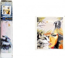 Diamantmalerei Katzenblick 30 × 40 cm